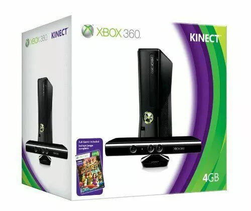 Xbox 360 4GB Console with Kinect (Black Bundle) - Xbox 360 Consoles Xbox