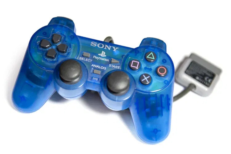 Sony Playstation Dual Analog Controller (Clear Blue) - (PS1) PlayStation 1 [Pre-Owned] Accessories Sony