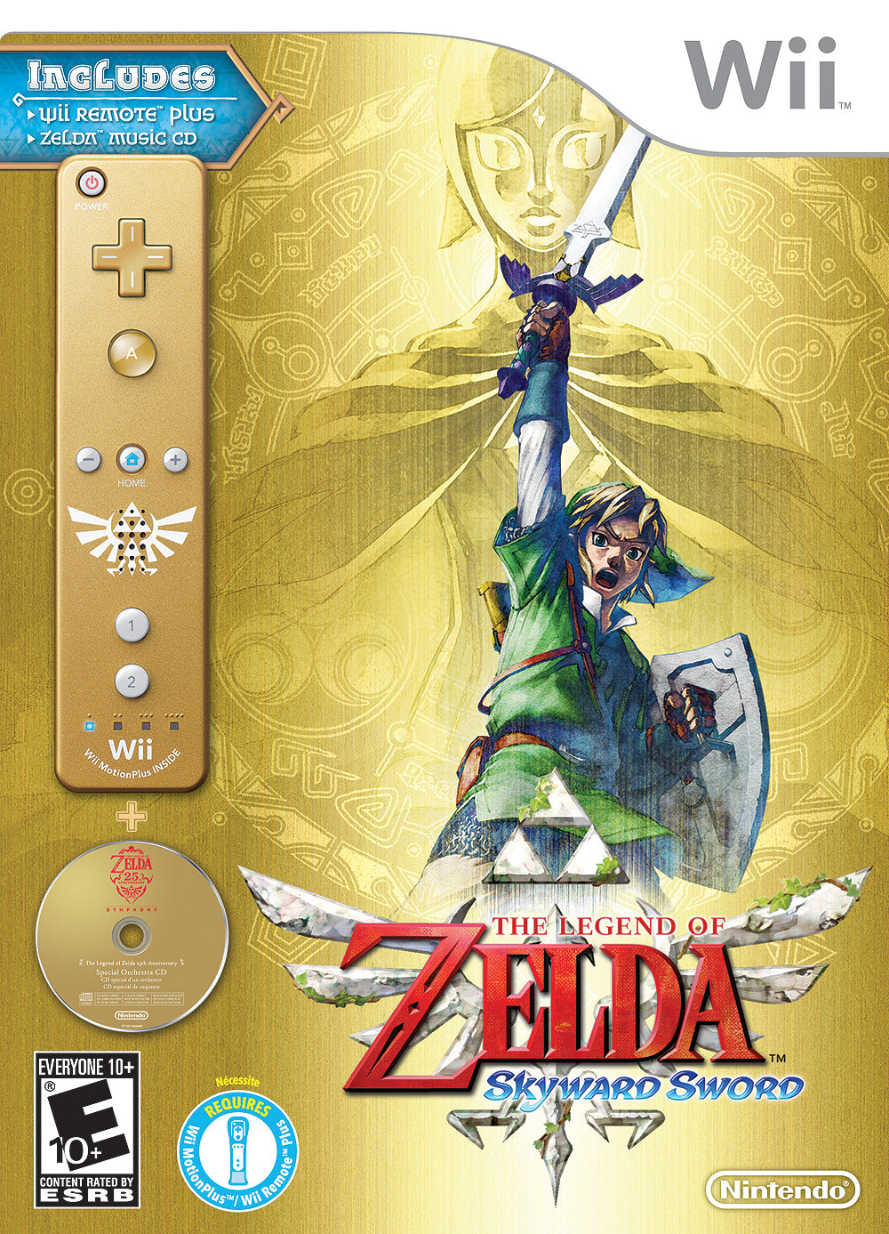 Nintendo Wii U Remote Controller Plus (The Legend of Zelda: Skyward Sword Gold)  - Nintendo Wii U [Pre-Owned] Accessories Nintendo   
