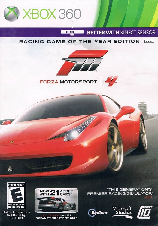 Forza Motorsport 4 (Racing Game of the Year Edition) - Xbox 360 [Pre-Owned] Video Games Microsoft   