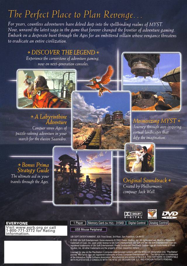 Myst III: Exile - (PS2) PlayStation 2 [Pre-Owned] Video Games Ubisoft   