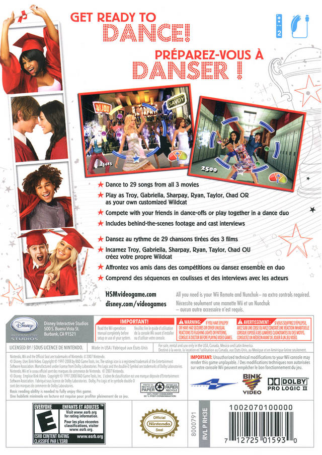 High School Musical 3: Senior Year DANCE! - Nintendo Wii [Pre-Owned] Video Games Disney Interactive Studios   