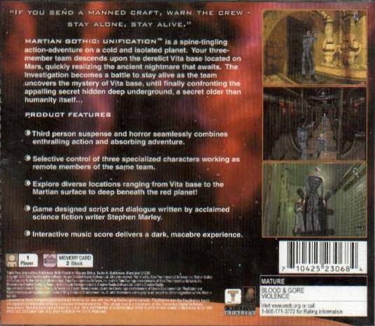 Martian Gothic: Unification - (PS1) PlayStation 1 Video Games Take-Two Interactive   