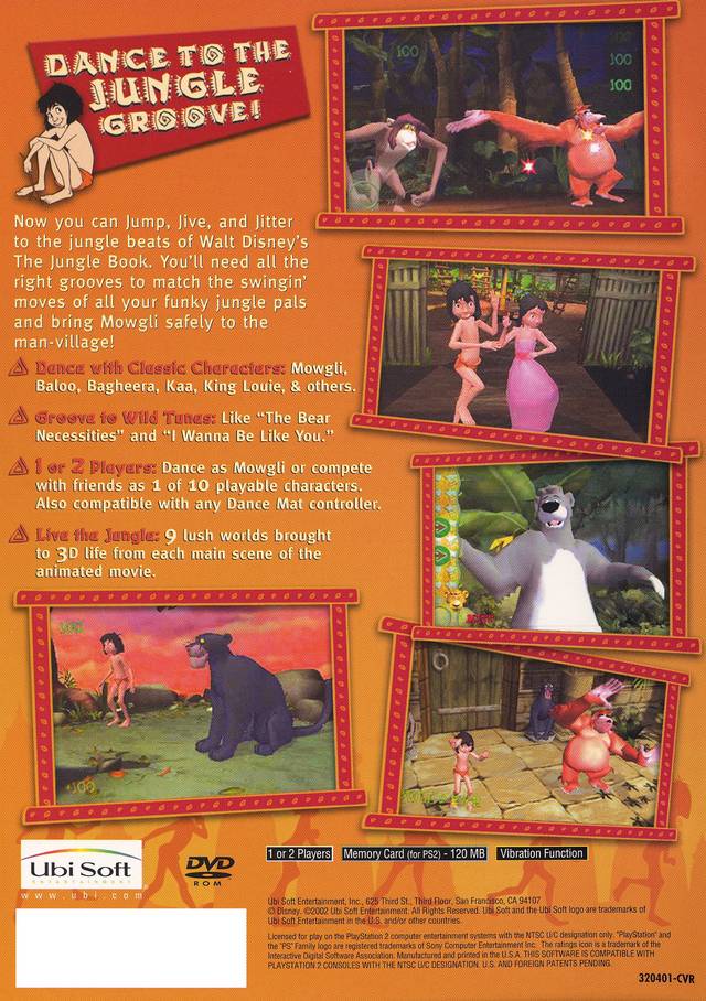 Walt Disney's The Jungle Book: Rhythm N'Groove - PlayStation 2 Video Games Ubisoft   