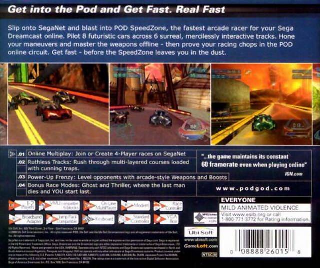 POD: Speedzone - (DC) SEGA Dreamcast Video Games Ubisoft   