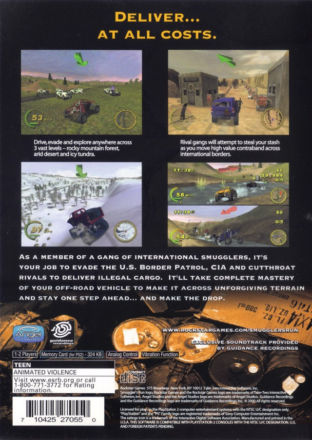 Smuggler's Run (Greatest Hits) - (PS2) PlayStation 2 [Pre-Owned] Video Games Rockstar Games   