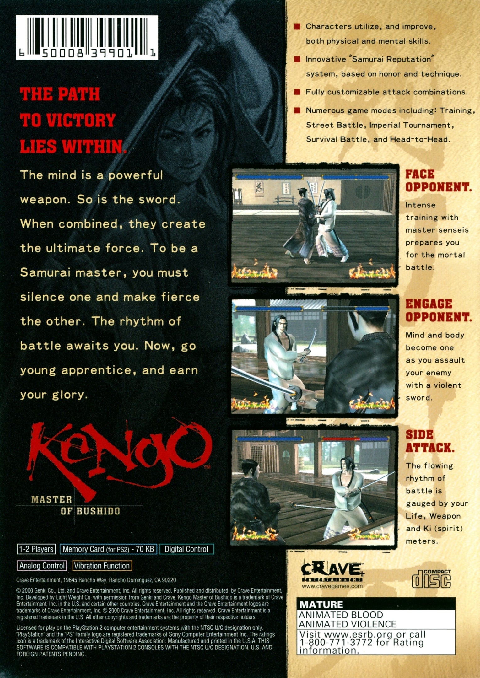 Kengo: Master of Bushido - (PS2) PlayStation 2 [Pre-Owned] Video Games Genki   