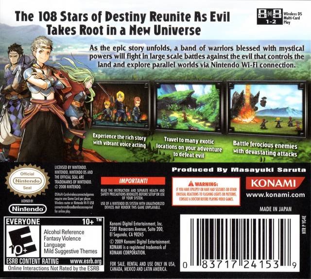 Suikoden Tierkreis - (NDS) Nintendo DS [Pre-Owned] Video Games Konami   