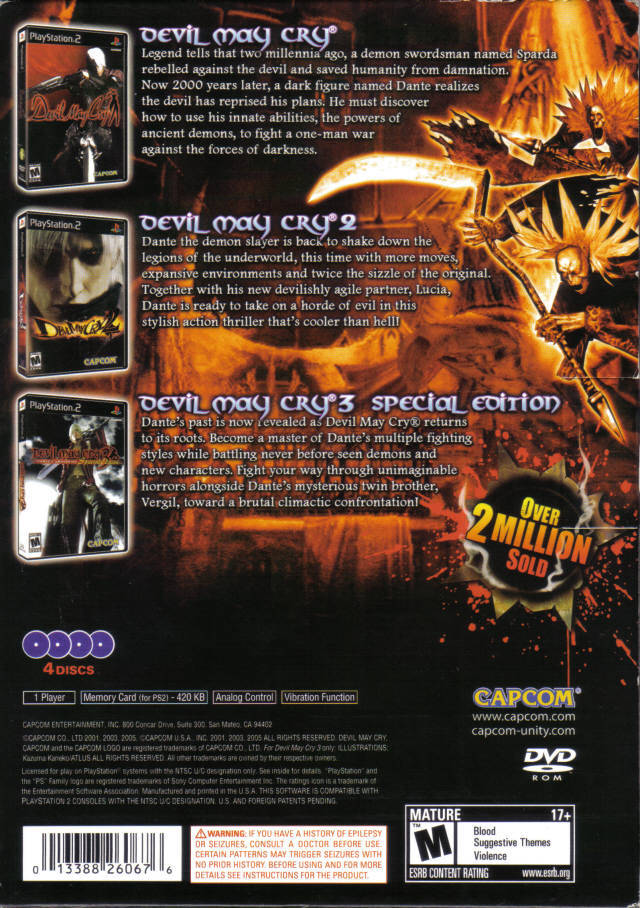 Devil May Cry: 5th Anniversary Collection - PlayStation 2 [Pre-Owned] Video Games Capcom   