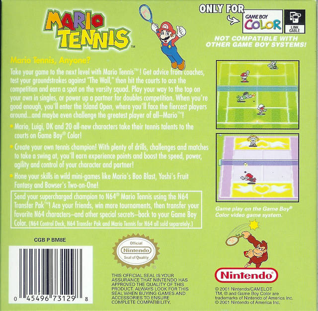 Mario Tennis - (GBC) Game Boy Color [Pre-Owned] Video Games Nintendo   