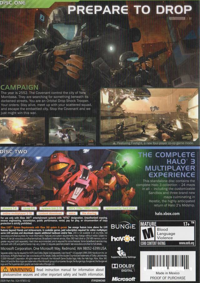 Halo 3: ODST - Xbox 360 [Pre-Owned] Video Games Microsoft Game Studios   