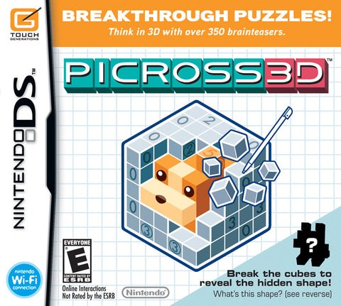 Picross 3D - Nintendo DS Video Games Nintendo   
