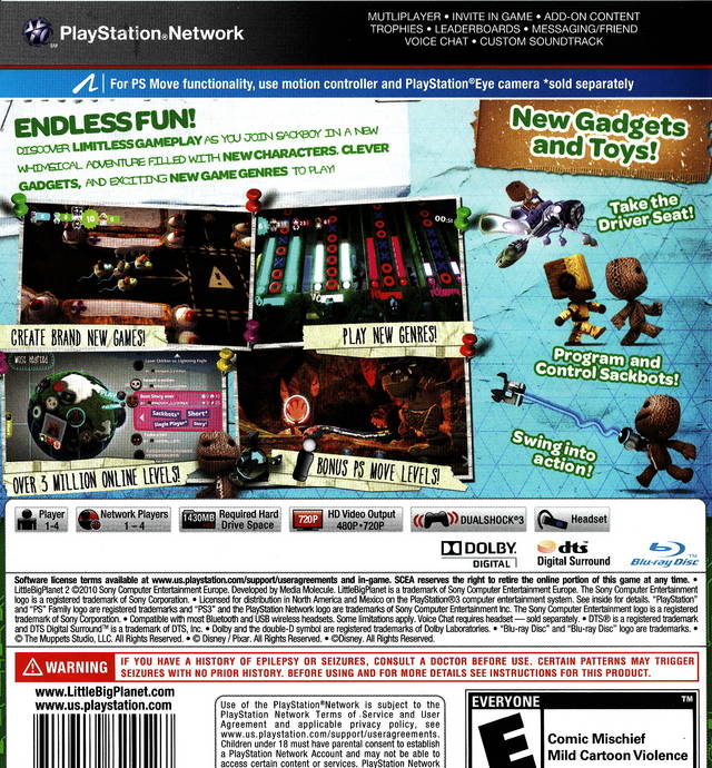 LittleBigPlanet 2 - (PS3) PlayStation 3 [Pre-Owned] Video Games SCEA   