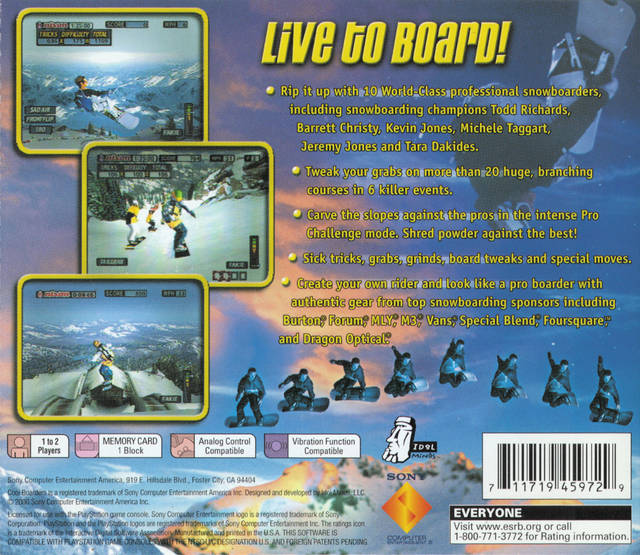 Cool Boarders 2001 - (PS1) PlayStation 1 [Pre-Owned] Video Games SCEA   