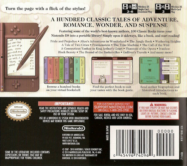 100 Classic Books - (NDS) Nintendo DS [Pre-Owned] Video Games Nintendo   