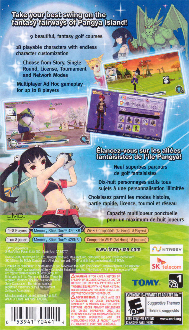Pangya Fantasy Golf - Sony PSP Video Games Tomy Corporation   