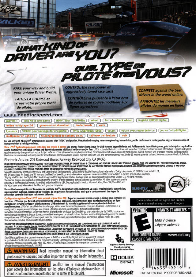Need for Speed: Shift - Xbox 360 [Pre-Owned] Video Games EA Games   