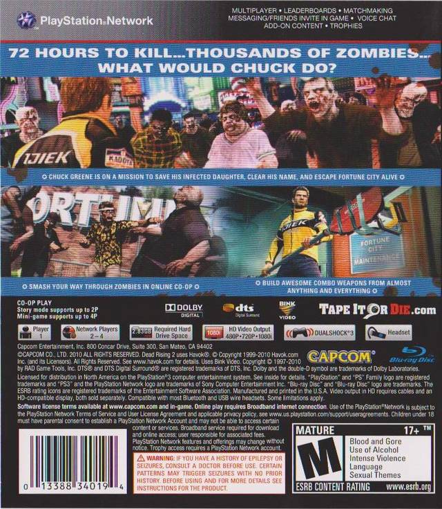 Dead Rising 2 - (PS3) PlayStation 3 [Pre-Owned] Video Games Capcom   