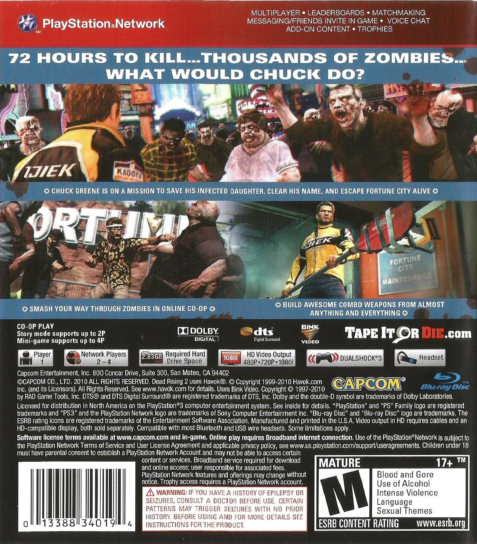 Dead Rising 2 (Greatest Hits) - (PS3) PlayStation 3 [Pre-Owned] Video Games Capcom   