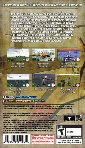 Air Conflicts: Aces of World War II - SONY PSP [Pre-Owned] Video Games Graffiti Entertainment   