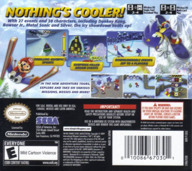 Mario and Sonic at the Olympic Winter Games - (NDS) Nintendo DS [Pre-Owned] Video Games SEGA   