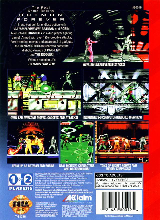 batman forever game gear Batman Forever