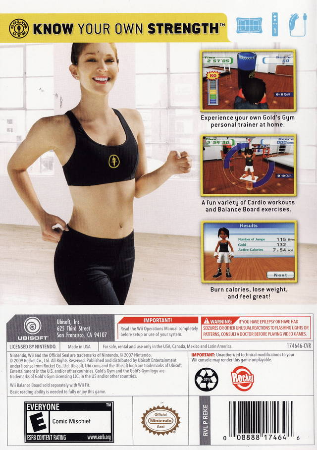 Gold's Gym: Cardio Workout - Nintendo Wii [Pre-Owned] Video Games Ubisoft   