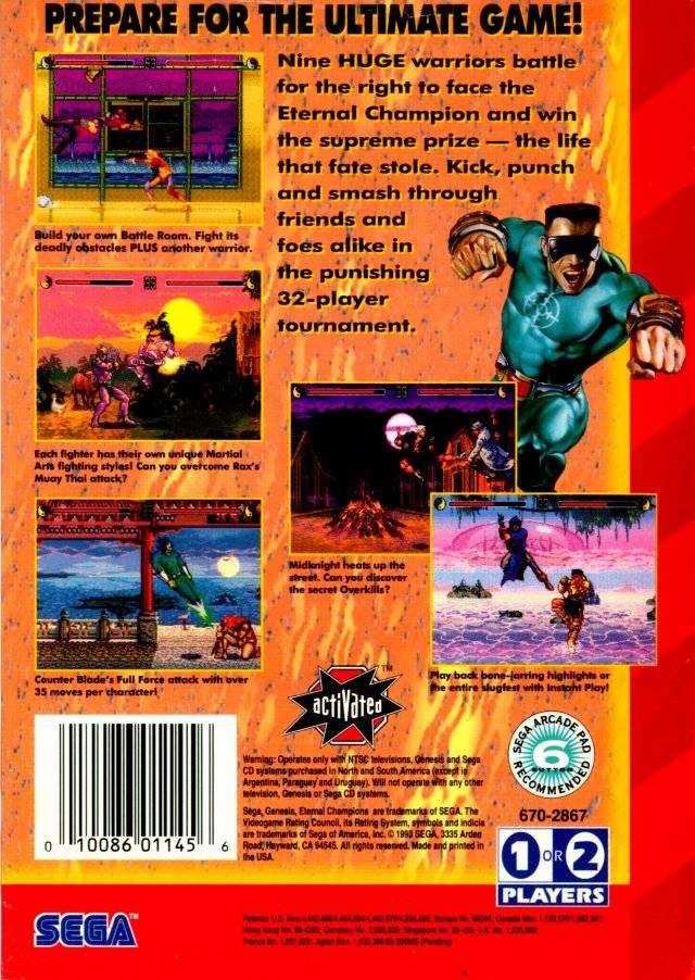 Eternal Champions - (SG) SEGA Genesis [Pre-Owned] Video Games Sega   
