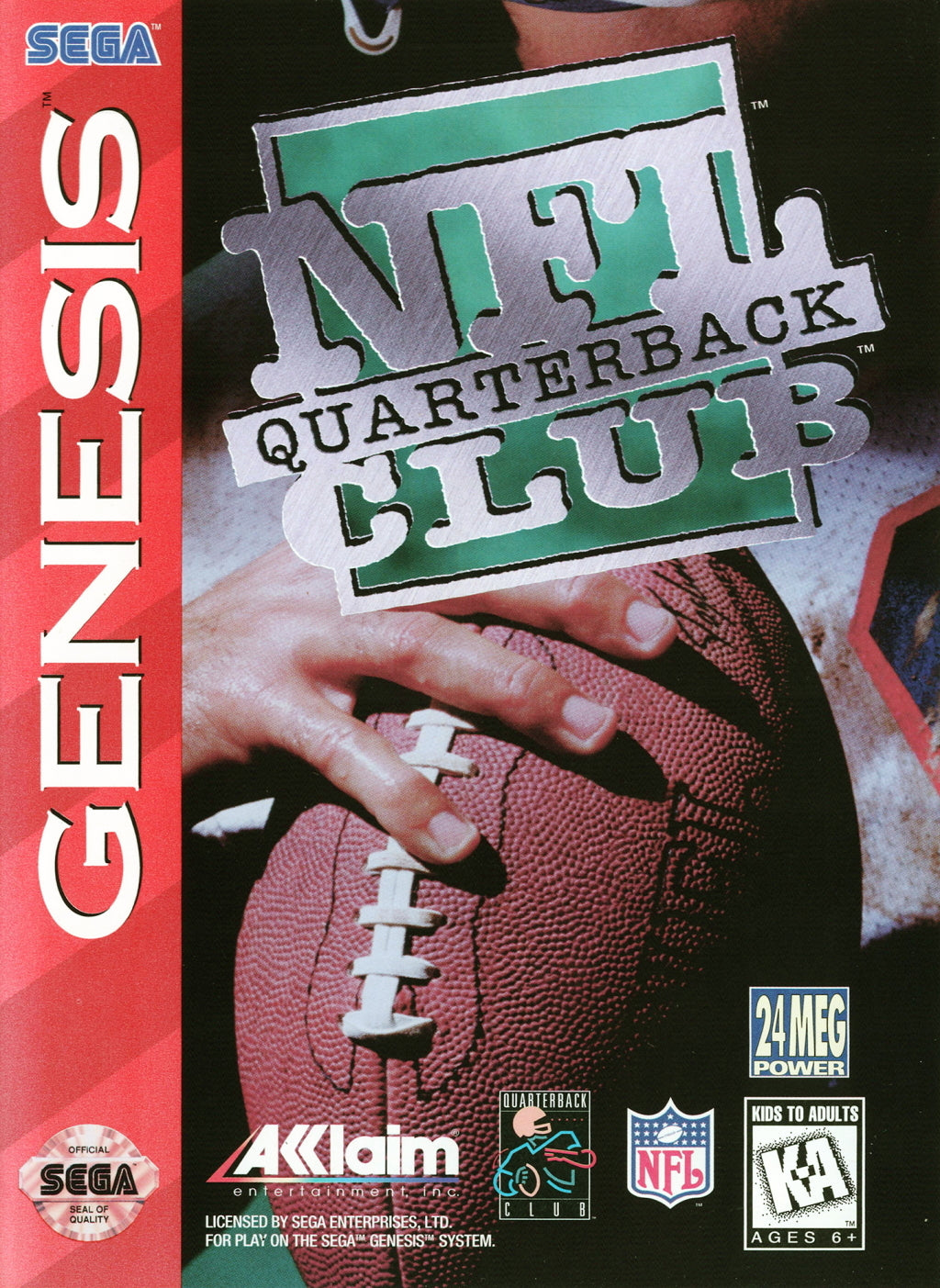 NFL Quarterback Club - (SG) SEGA Genesis [Pre-Owned] Video Games Acclaim   