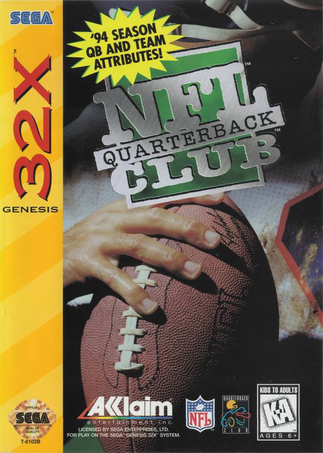 NFL Quarterback Club - SEGA 32X [Pre-Owned] Video Games Acclaim   