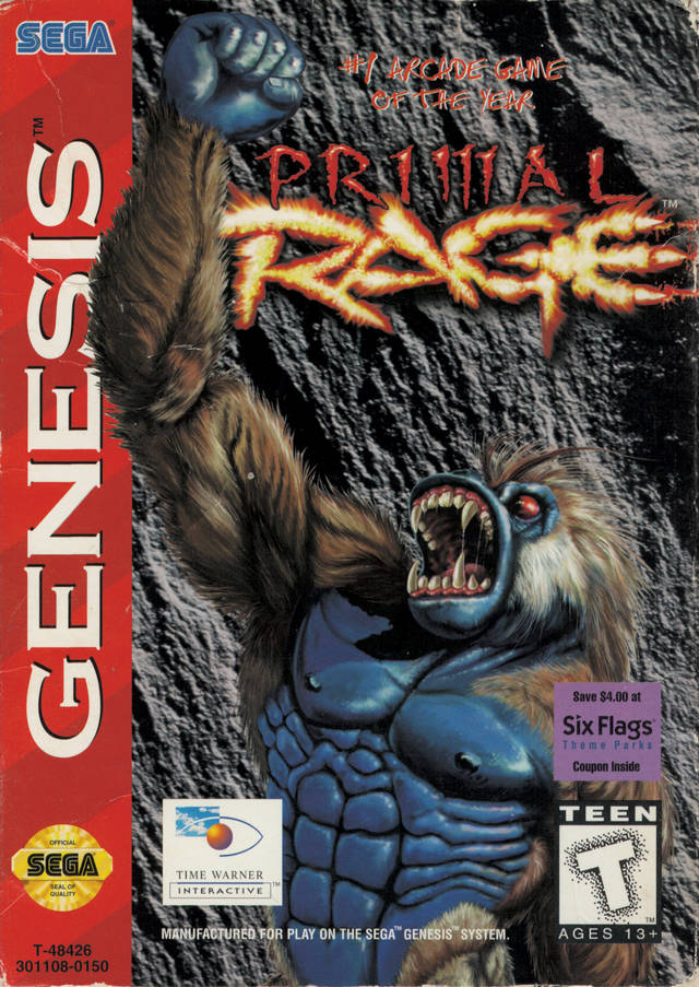 Primal Rage - (SG) SEGA Genesis [Pre-Owned] Video Games Time Warner Interactive   