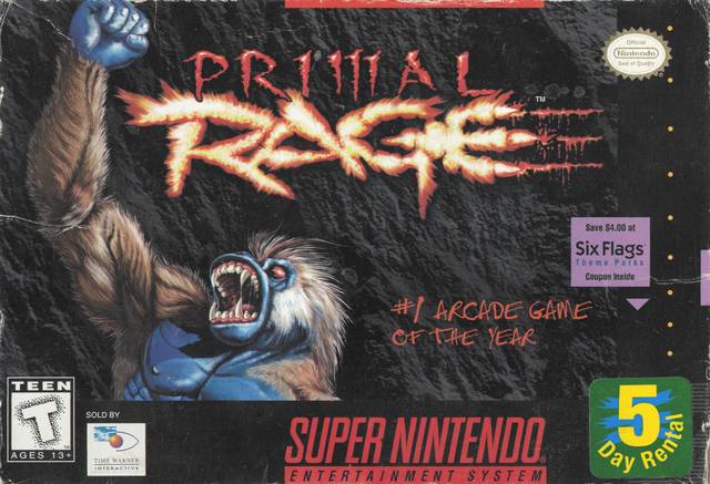 Primal Rage - (SNES) Super Nintendo [Pre-Owned] Video Games Time Warner Interactive   