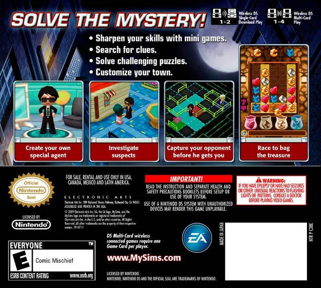 MySims Agents - (NDS) Nintendo DS [Pre-Owned] Video Games Electronic Arts   