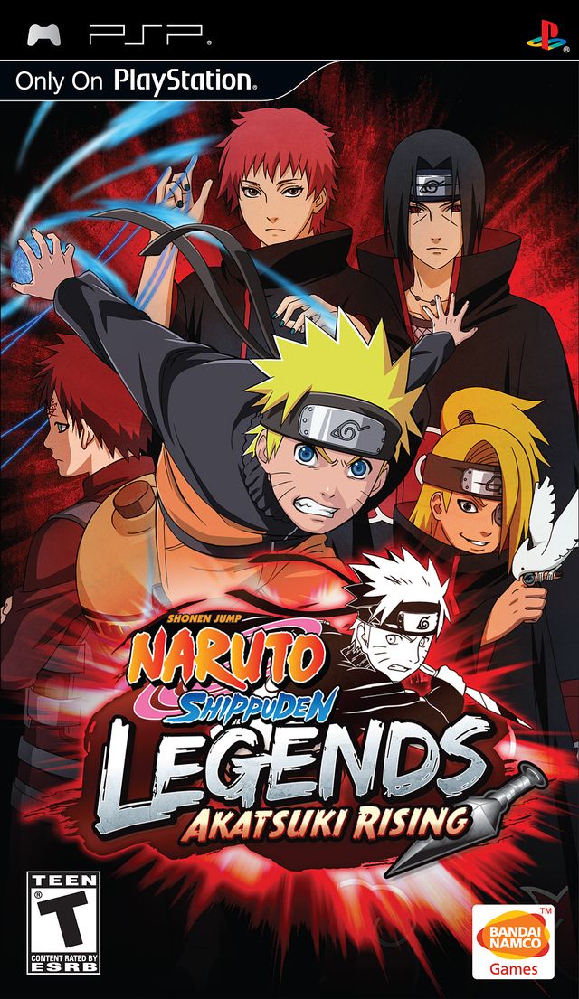 Naruto Shippuden: Legends: Akatsuki Rising - Sony PSP Video Games Namco Bandai Games   
