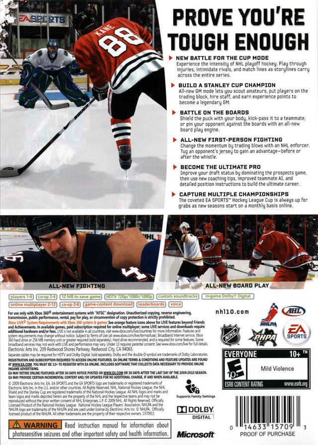 NHL 10 - Xbox 360 [Pre-Owned] | J&L Game