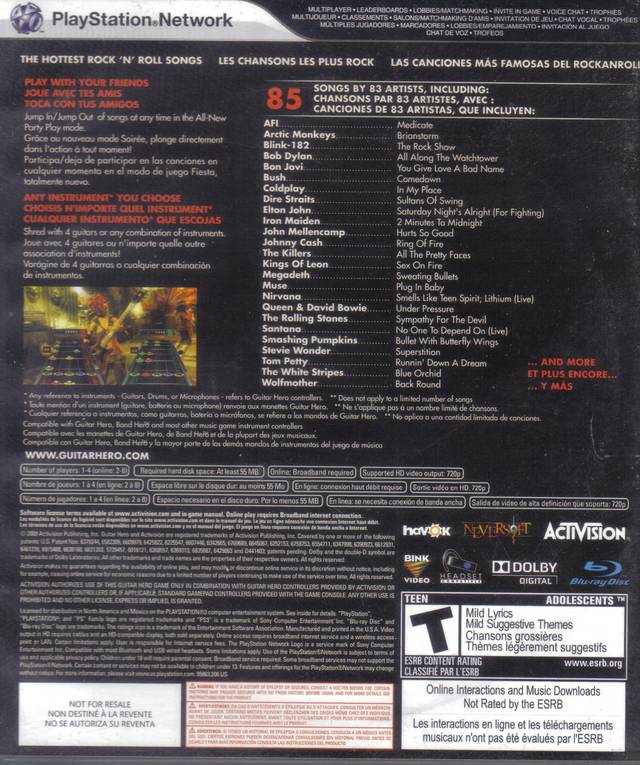 Guitar Hero 5 - (PS3) PlayStation 3 [Pre-Owned] Video Games Activision   