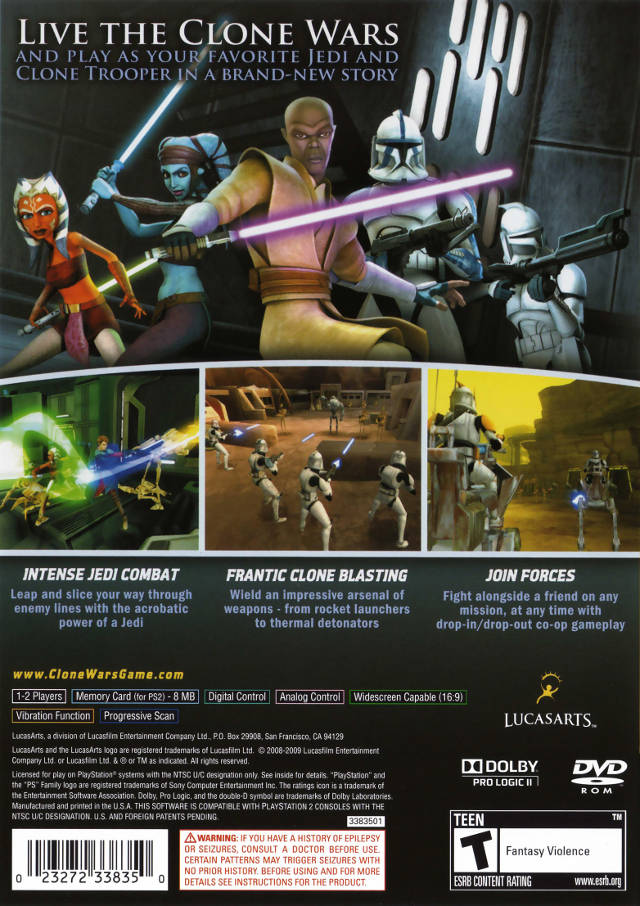 Star Wars The Clone Wars: Republic Heroes - PlayStation 2 Video Games LucasArts   