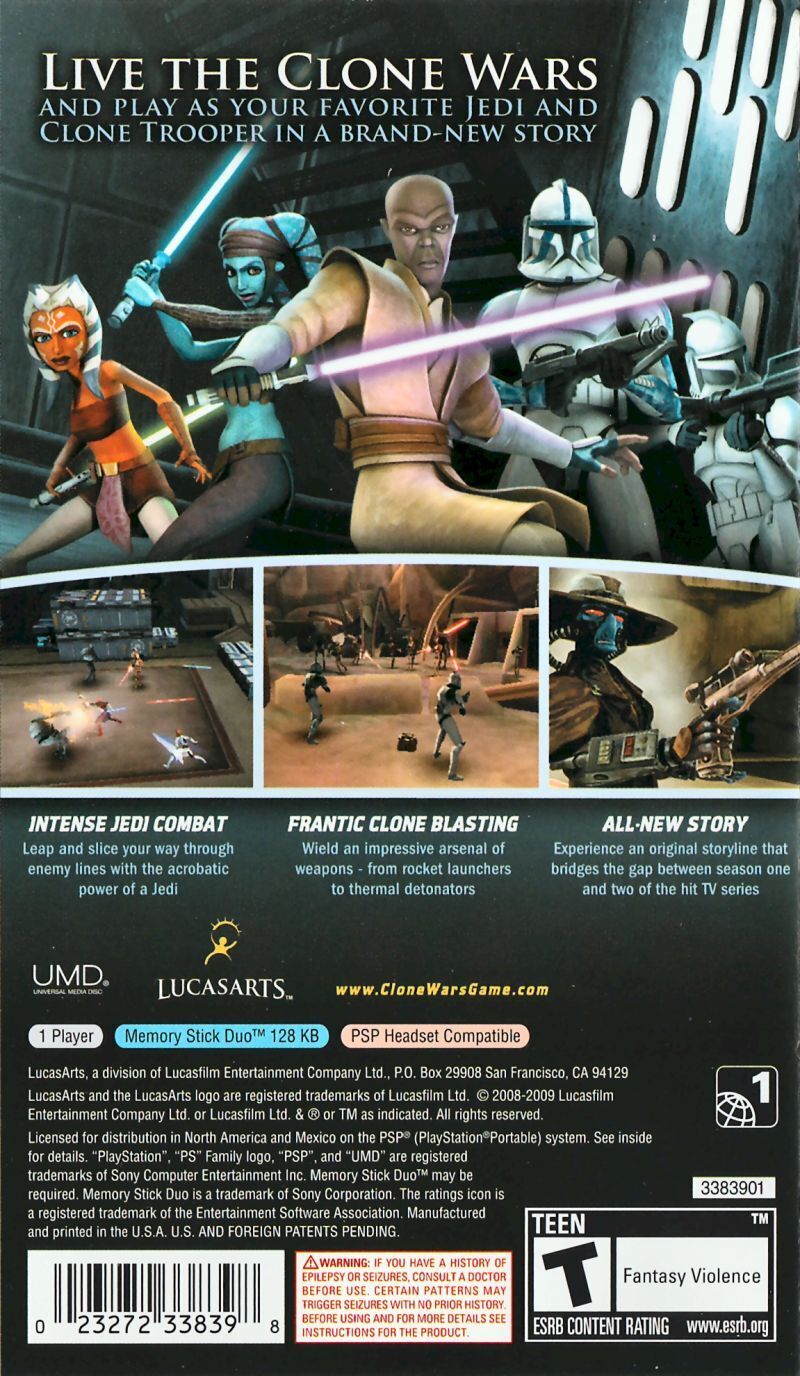 Star Wars The Clone Wars: Republic Heroes - Sony PSP [Pre-Owned] Video Games LucasArts   