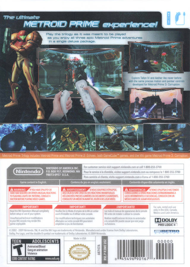 Metroid Prime Trilogy (Collector's Edition) - Nintendo Wii