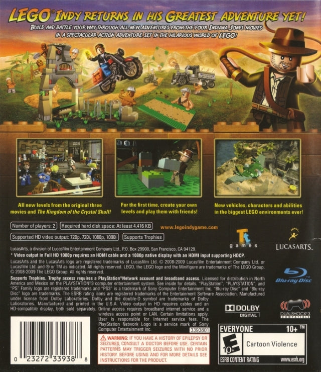 indiana jones 2 ps3
