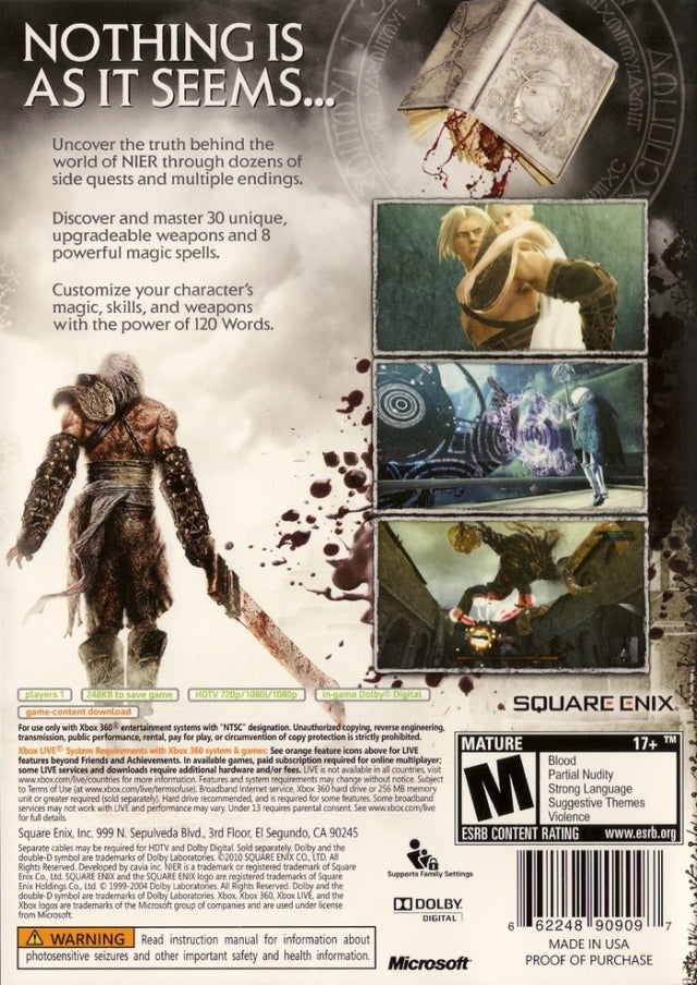 NIER - Xbox 360 [Pre-Owned] Video Games Square Enix   
