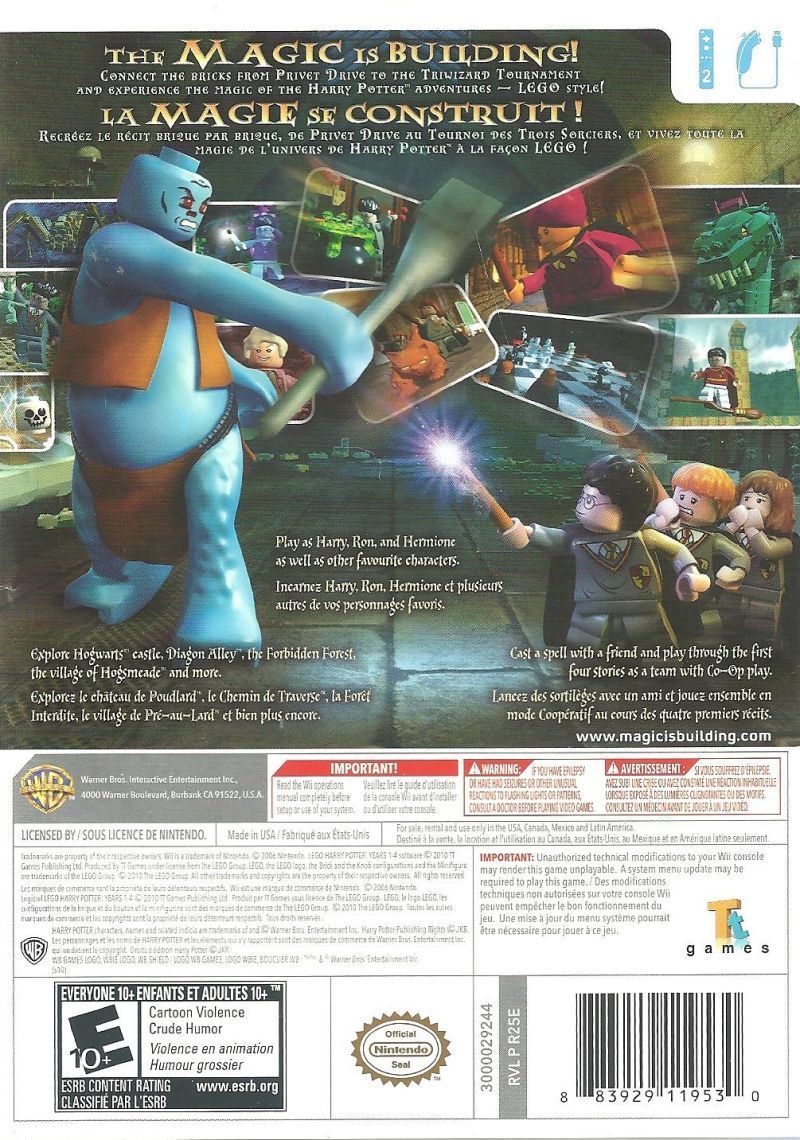 LEGO Harry Potter: Years 1-4 - Nintendo Wii [Pre-Owned] Video Games Warner Bros. Interactive Entertainment   