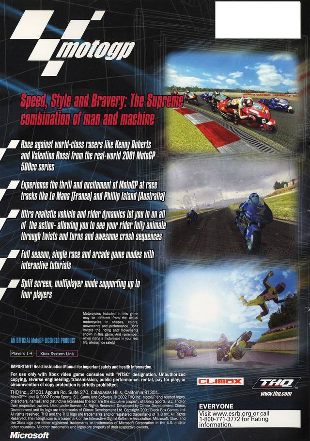 MotoGP - (XB) Xbox [Pre-Owned] Video Games THQ   