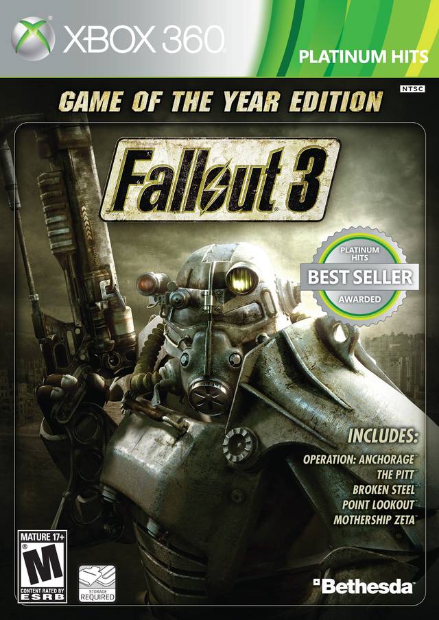Fallout 3: Game of the Year Edition (Platinum Hits) - Xbox 360 [Pre-Owned] Video Games Bethesda Softworks   