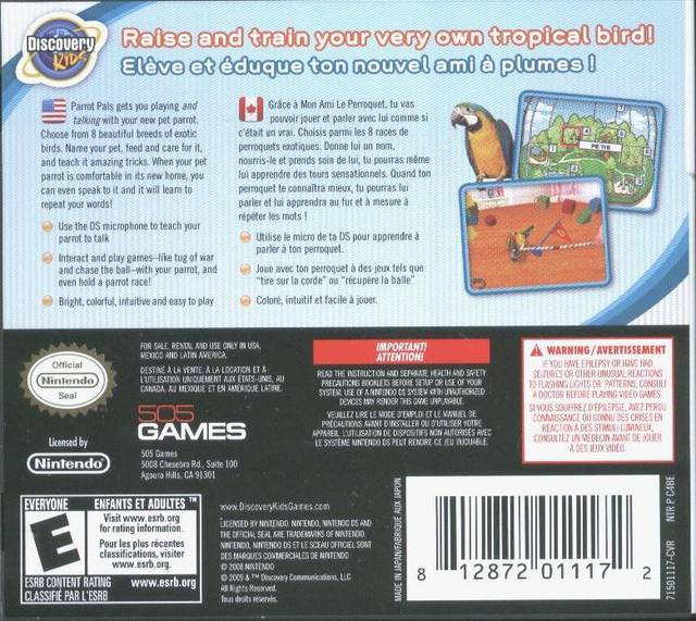 Discovery Kids: Parrot Pals - Nintendo DS Video Games 505 Games   