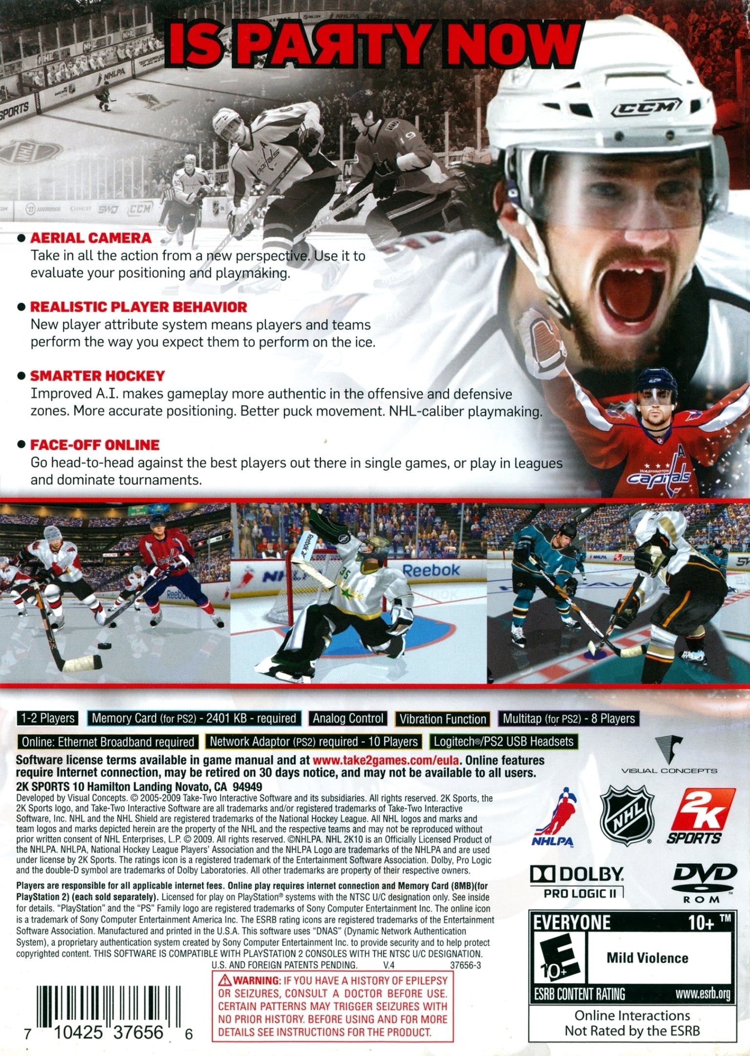 NHL 2K10 - (PS2) PlayStation 2 [Pre-Owned] Video Games Take-Two Interactive   
