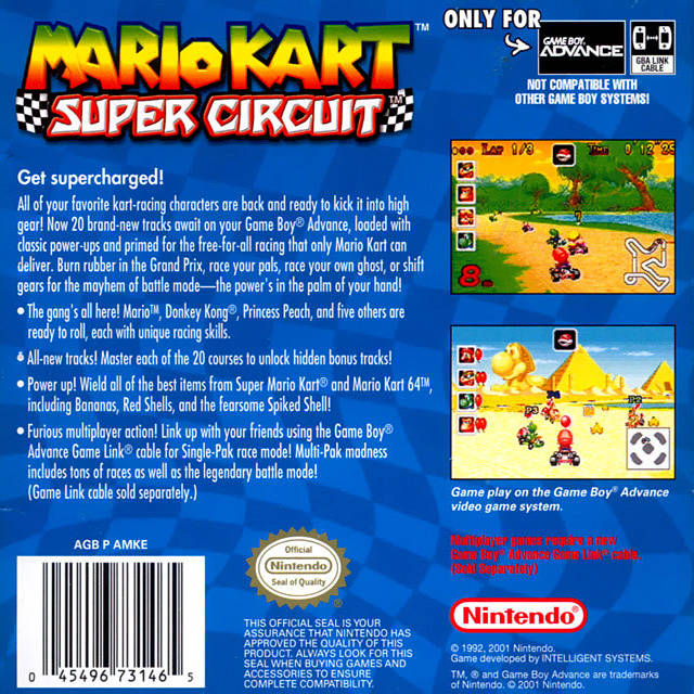 Mario Kart: Super Circuit - (GBA) Game Boy Advance [Pre-Owned
