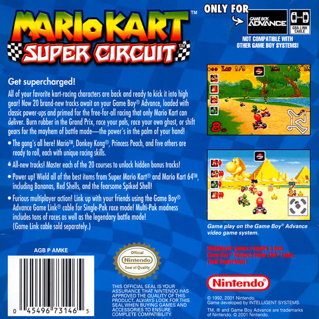 Mario Kart: Super Circuit - (GBA) Game Boy Advance [Pre-Owned] Video Games Nintendo   