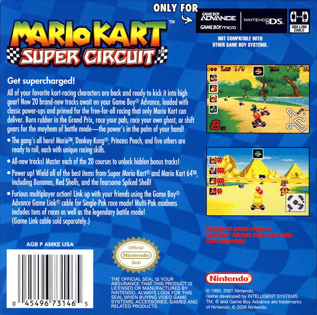 Mario Kart: Super Circuit (Player's Choice) - (GBA) Game Boy Advance [Pre-Owned] Video Games Nintendo   