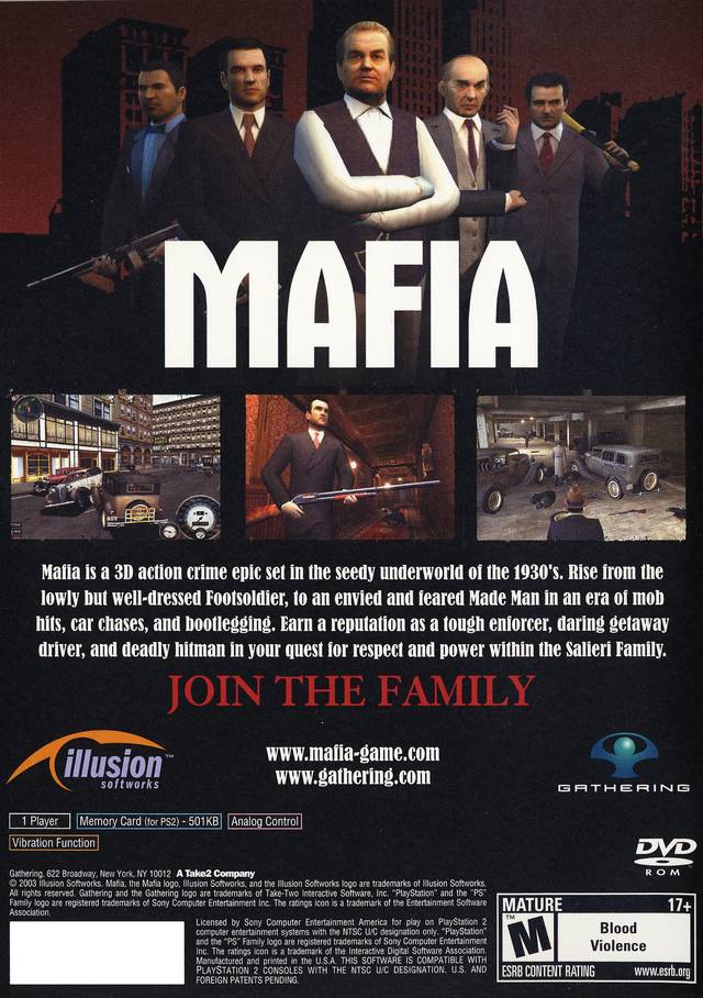 Mafia - (PS2) PlayStation 2 [Pre-Owned] Video Games Gathering   